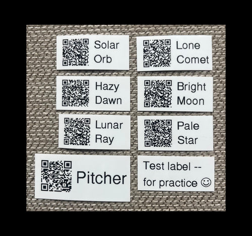 6 Bottle Scan Labels